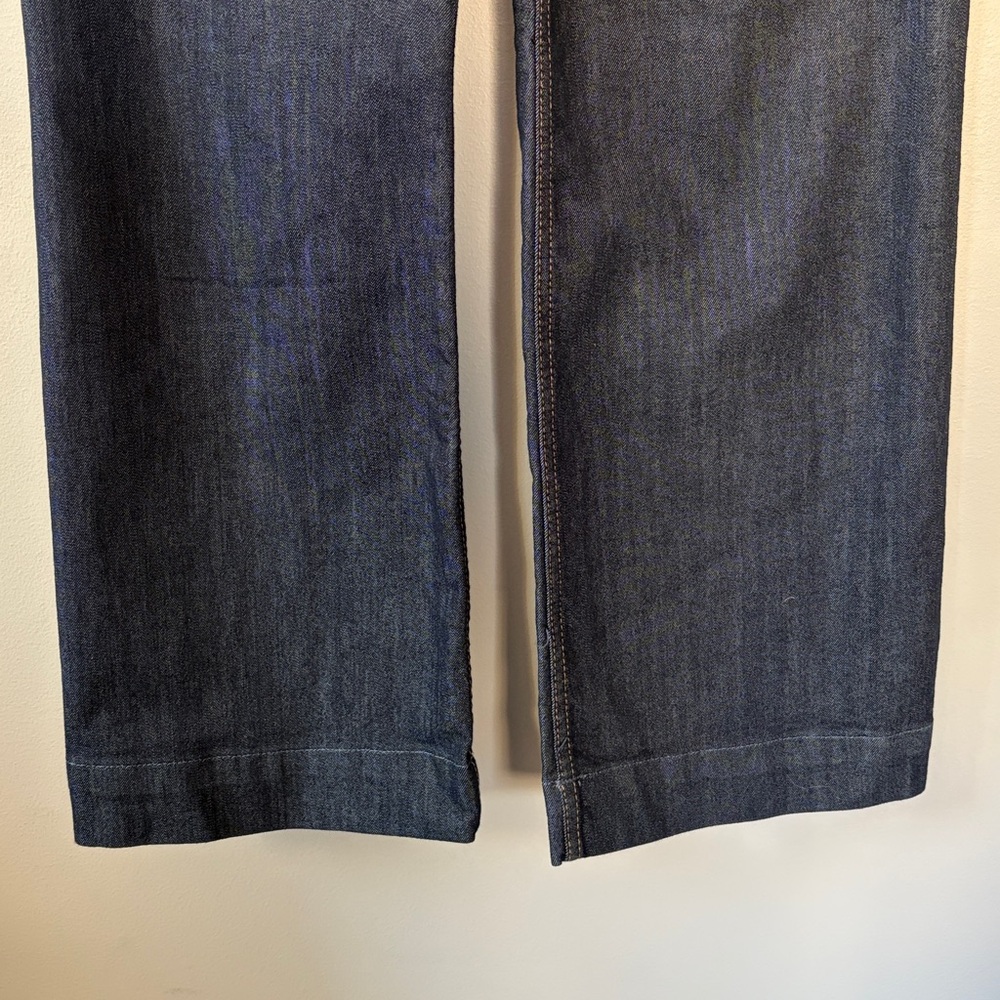 Anthropologie Maeve The Colette Wide Leg Jeans Size 24 Dark‎ Denim Rinse - Picture 4 of 13